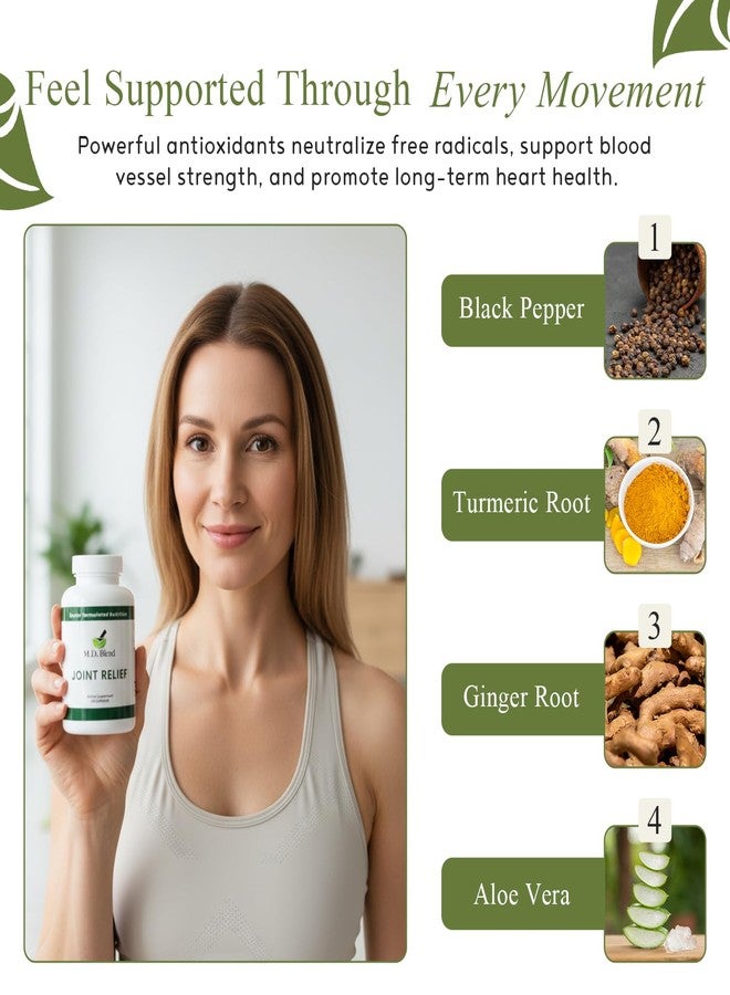 M.D. Blend M.D. Joint - Experts Formulated Supplement - Joint Supplements for Women & Men, Knees, HIPS, Ankles, Collagen, Hydrolyzed, Glucosamine Chondroitin MSM, BioPerine, Turmeric - 120 Capsules (Pack of 1) - Image 4
